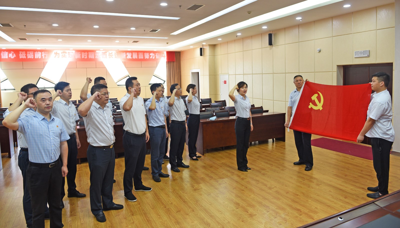 集團(tuán)機(jī)關(guān)支部開展“重溫入黨誓詞，堅定理想信念”主題黨日活動