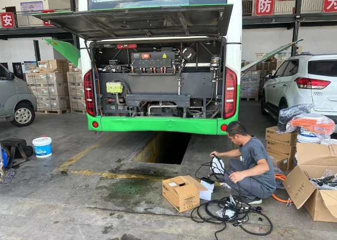 鷹潭公交:換電增程 “車(chē)輛新生”